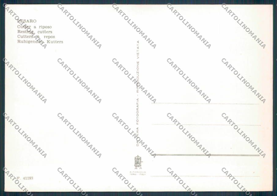 Pesaro Città Barca Foto FG cartolina ZF7944 – retro
