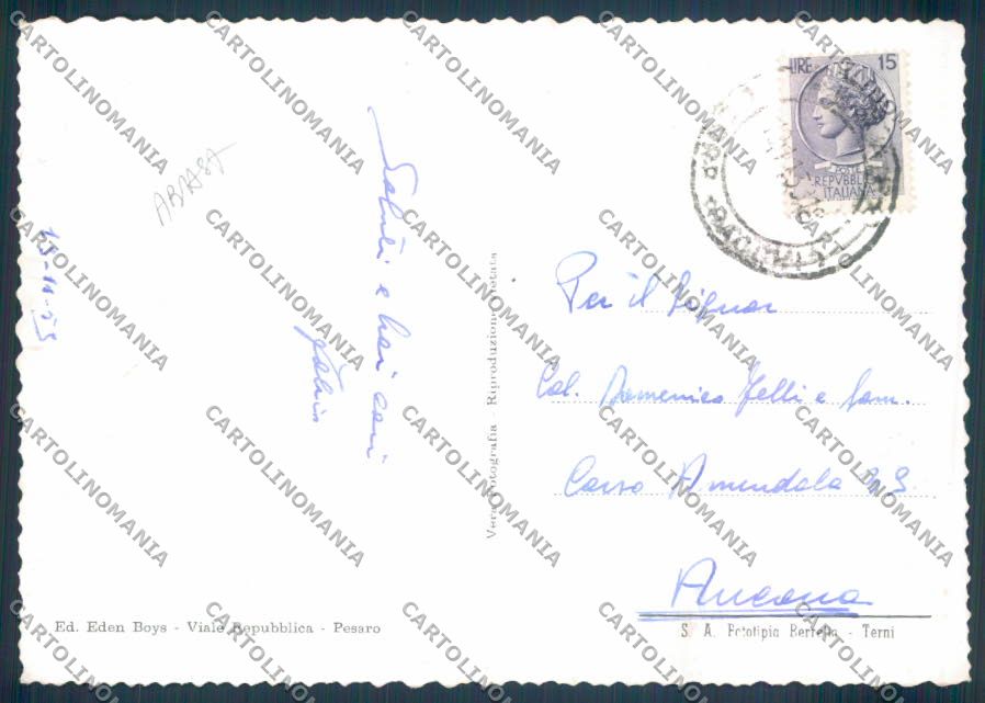 Pesaro Città ABRASA Foto FG cartolina ZF7947 – retro