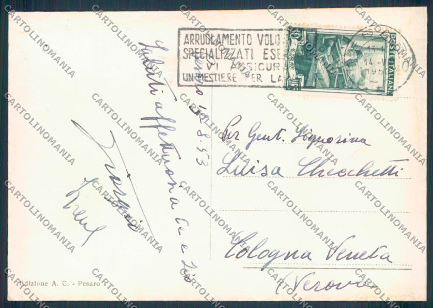 Pesaro Città Foto FG cartolina ZF7948 – retro