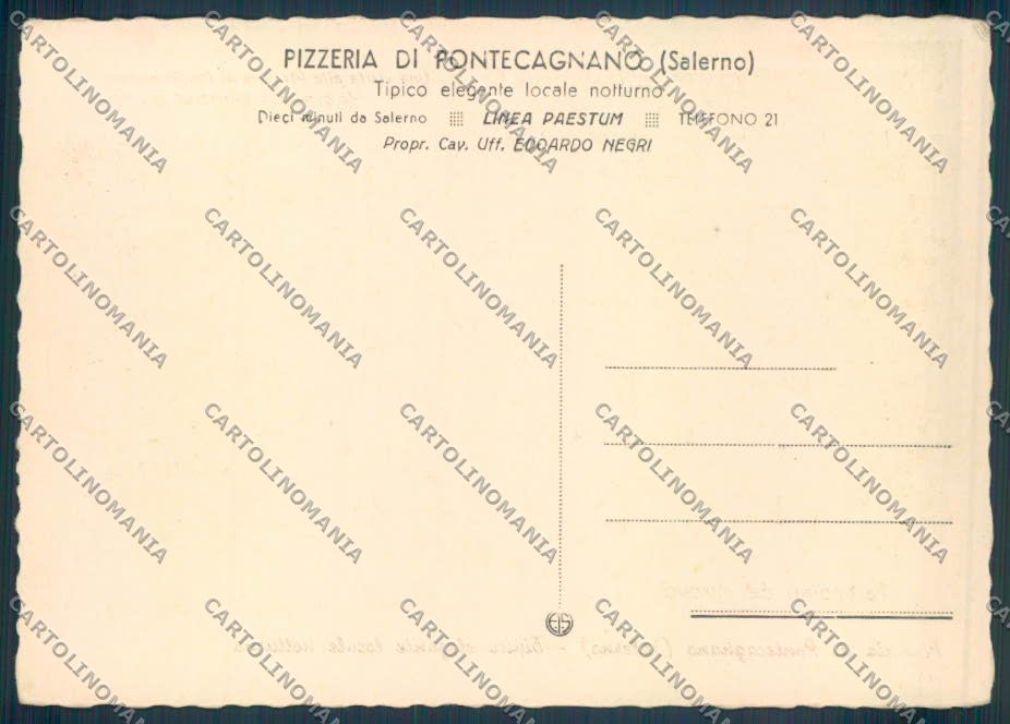 Salerno Pontecagnano FG cartolina ZF7966 – retro