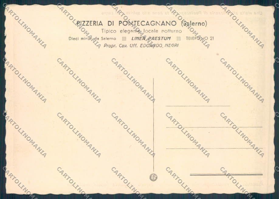 Salerno Pontecagnano FG cartolina ZF7968 – retro