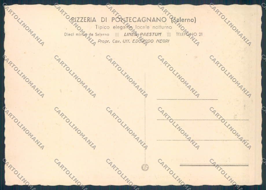 Salerno Pontecagnano FG cartolina ZF7971 – retro