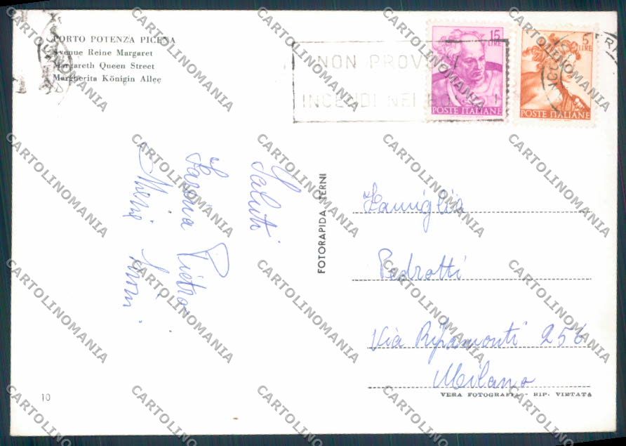 Macerata Porto Potenza Picena Foto FG cartolina ZF8012 – retro
