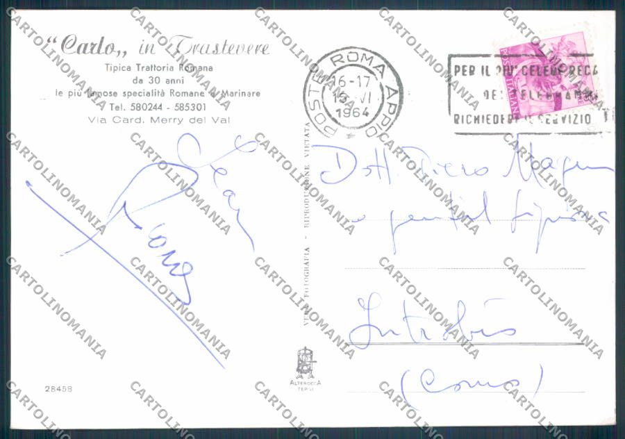 Roma Città Foto FG cartolina ZF8031 – retro