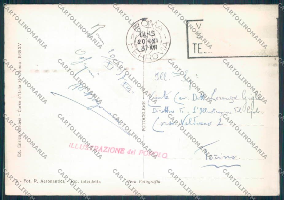 Roma Città Foto FG cartolina ZF8034 – retro