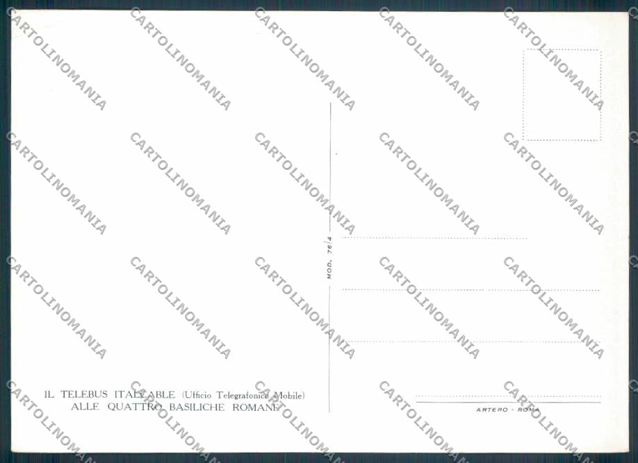 Roma Città Corriera FG cartolina ZF8063 – retro