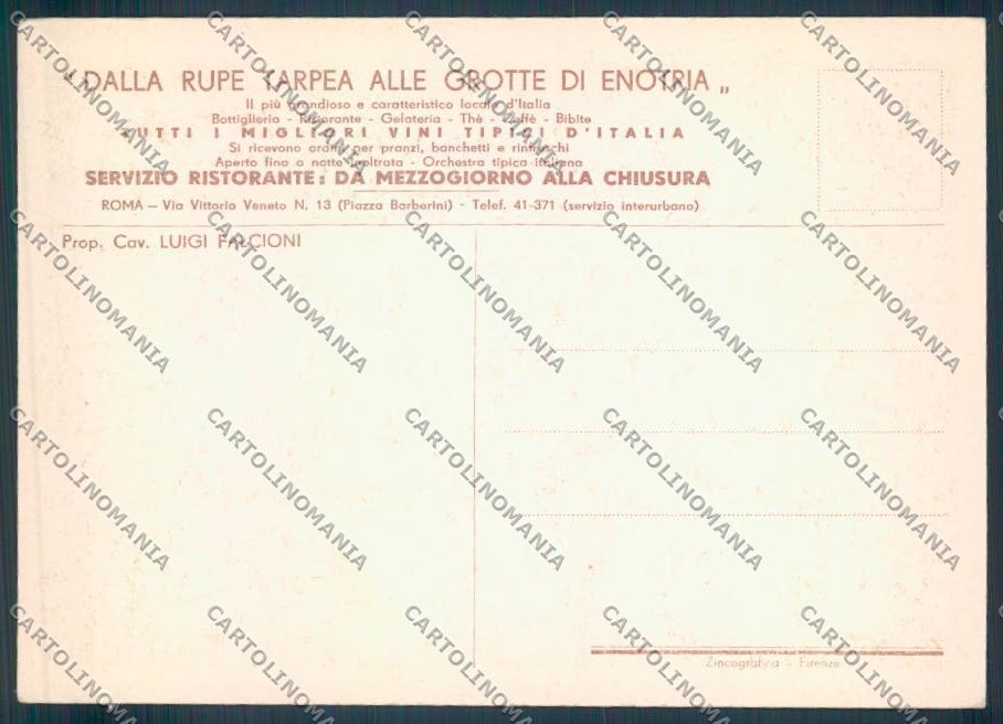 Roma Città FG cartolina ZF8068 – retro