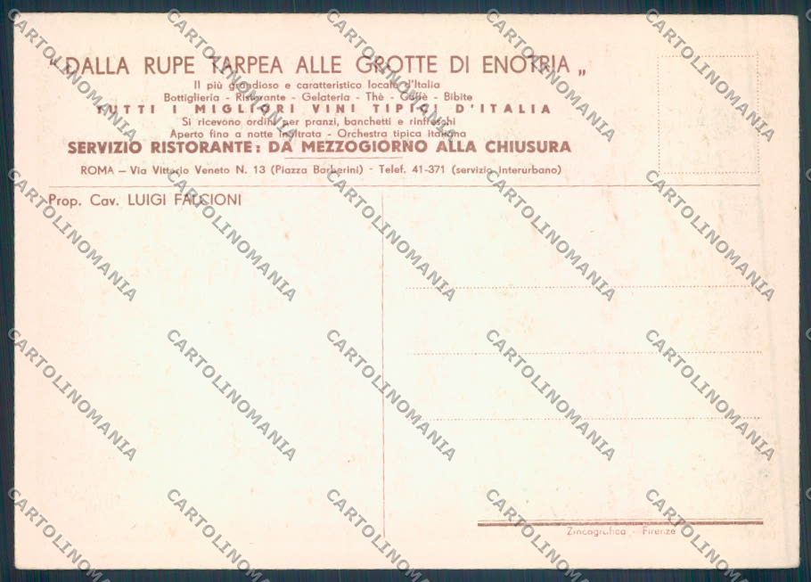 Roma Città FG cartolina ZF8071 – retro