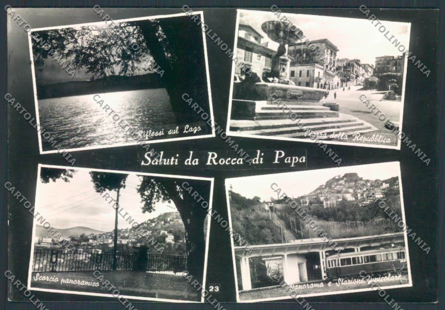 Roma Rocca di Papa Saluti da Stazione Foto FG cartolina ZF8109 – fronte