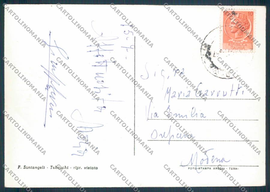 Roma Rocca di Papa Saluti da Stazione Foto FG cartolina ZF8109 – retro