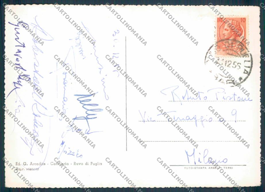 Bari Ruvo di Puglia Foto FG cartolina ZF8137 – retro