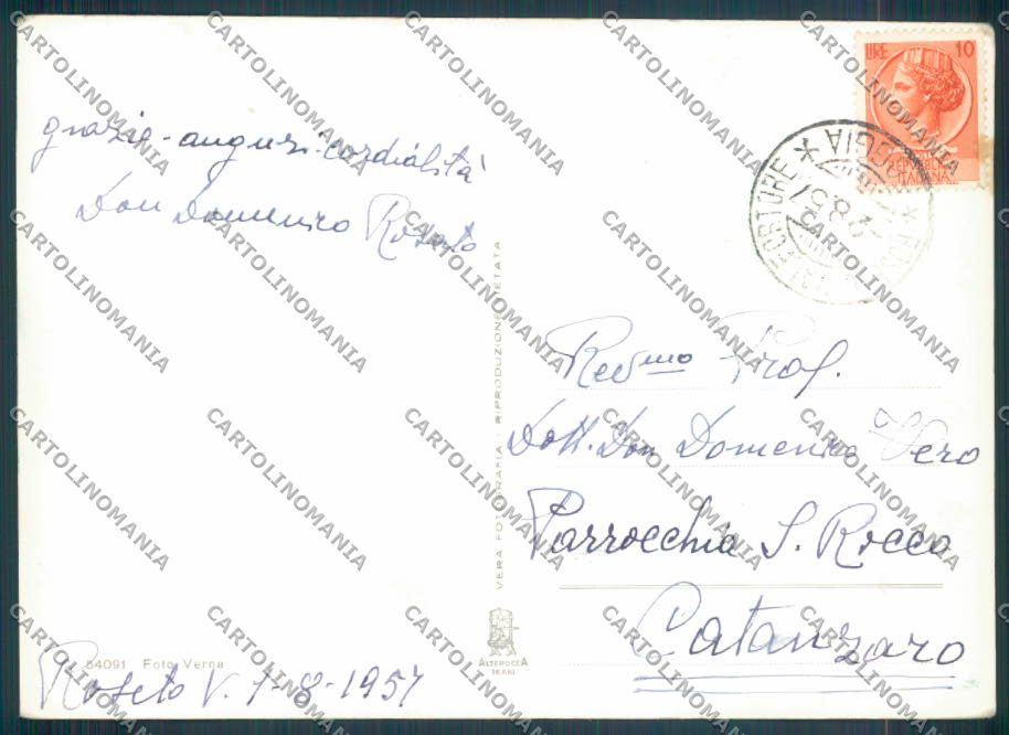 Foggia Roseto Valfortore Foto FG cartolina ZF8173 – retro
