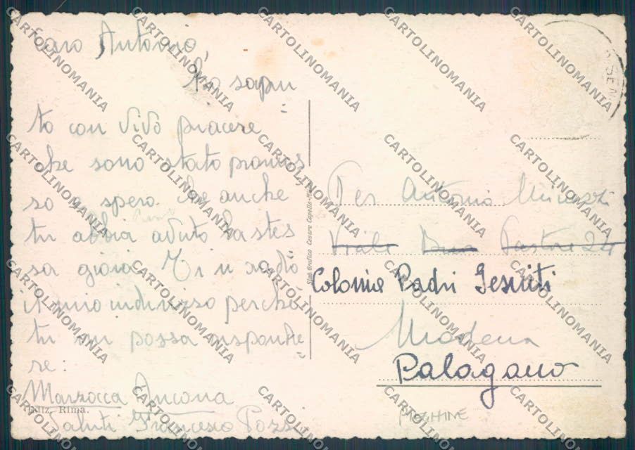 Ancona Senigallia PIEGHINE FG cartolina ZF8181 – retro