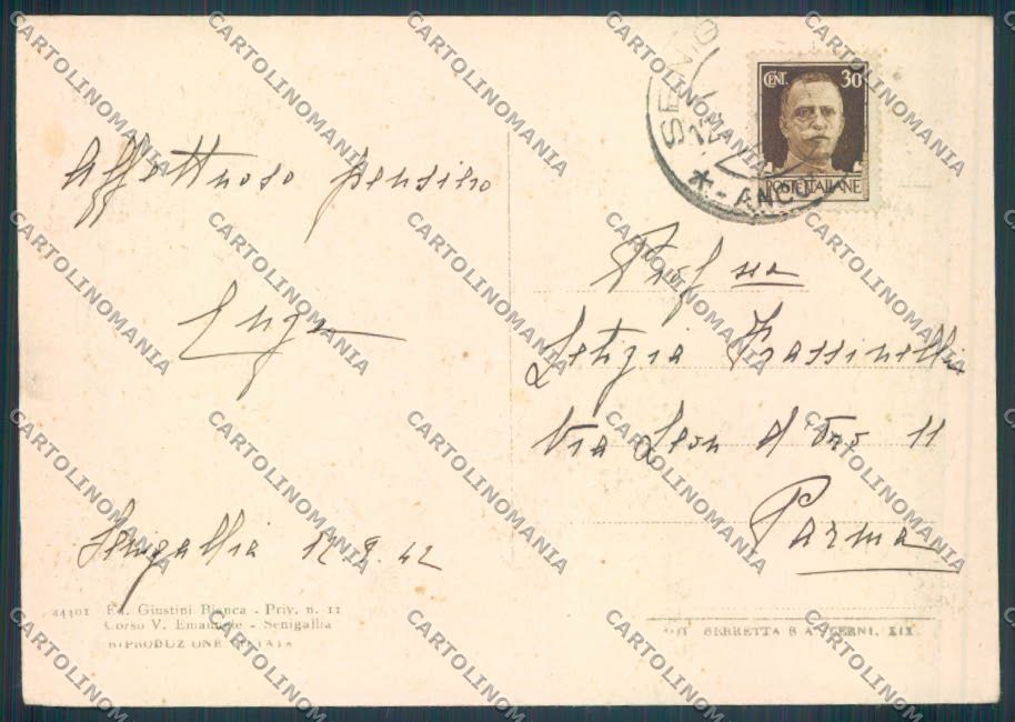 Ancona Senigallia FG cartolina ZF8192 – retro