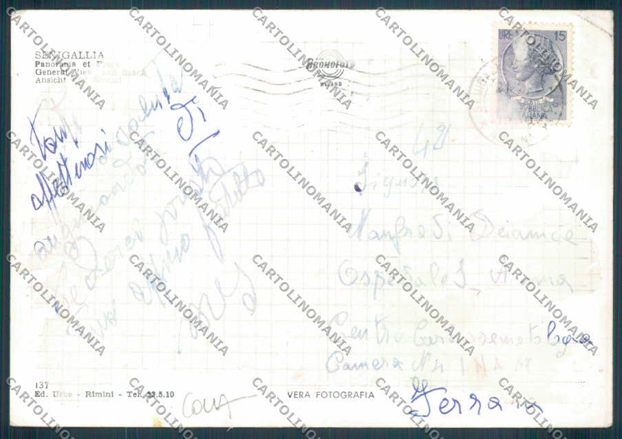 Ancona Senigallia COLLA Foto FG cartolina ZF8203 – retro