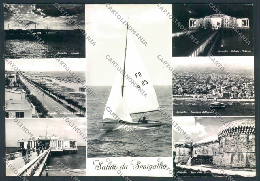 Ancona Senigallia Saluti da Foto FG cartolina ZF8210 – fronte