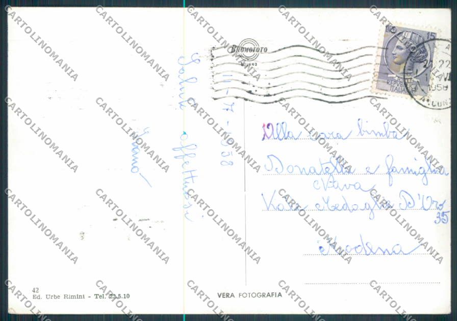 Ancona Senigallia Saluti da Foto FG cartolina ZF8214 – retro