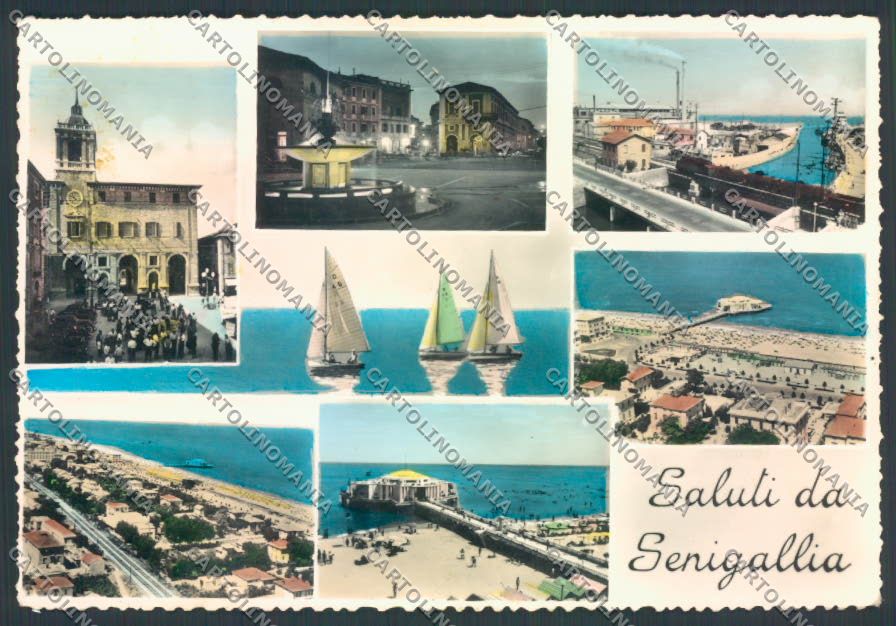 Ancona Senigallia Saluti da Foto FG cartolina ZF8215 – fronte