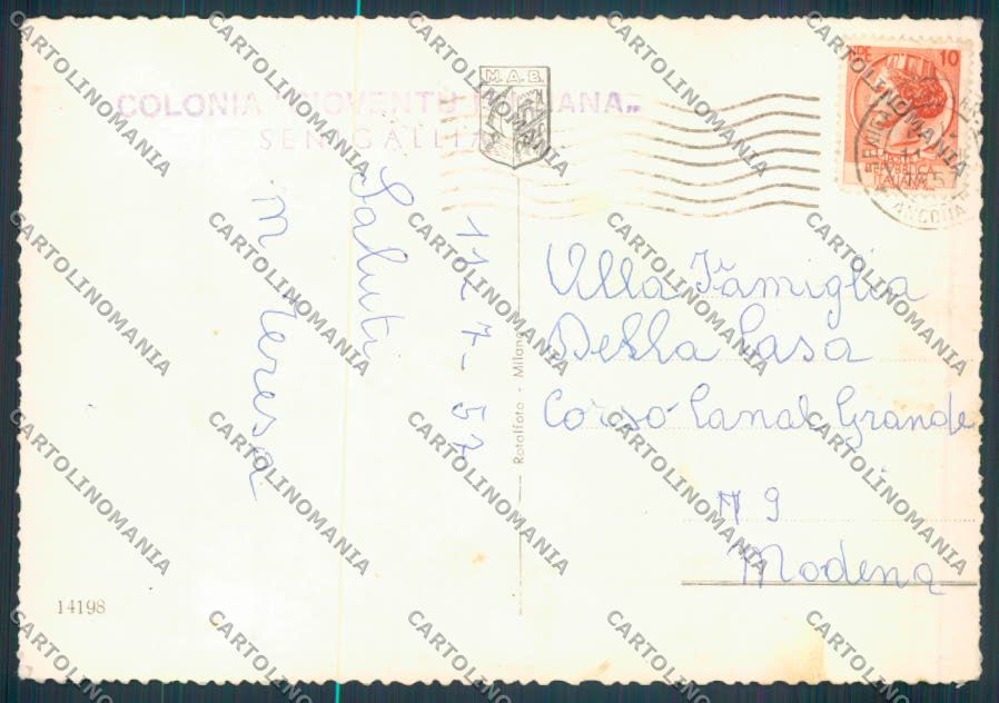 Ancona Senigallia Saluti da Foto FG cartolina ZF8215 – retro