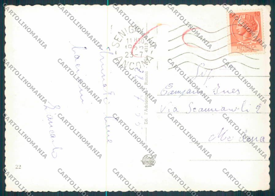 Ancona Senigallia Foto FG cartolina ZF8218 – retro