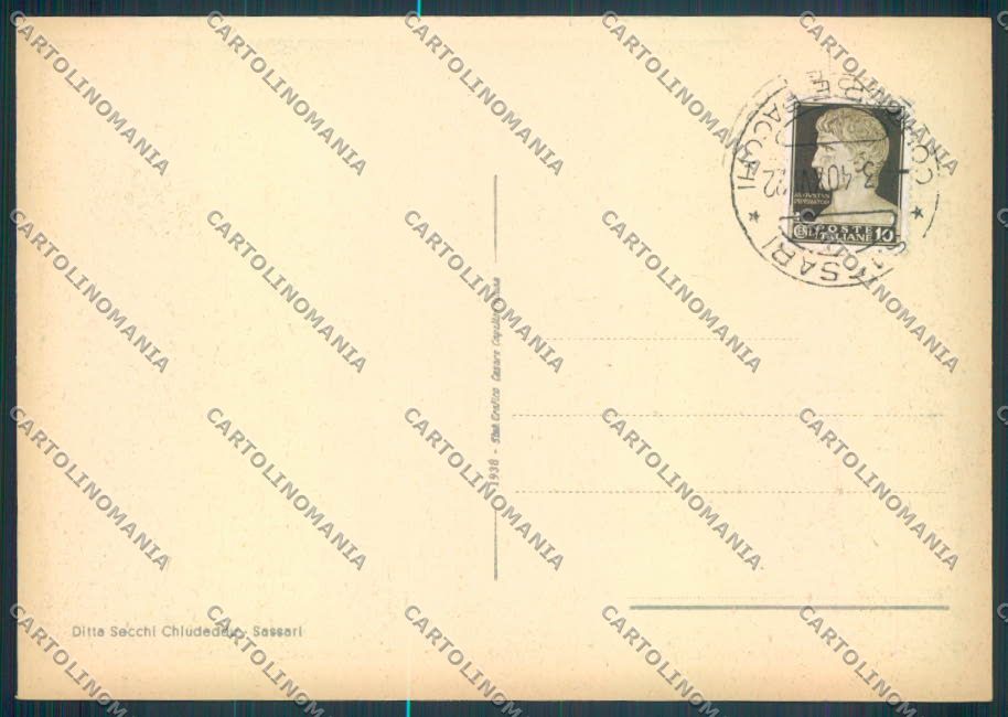 Sassari Città Stazione FG cartolina ZF8227 – retro