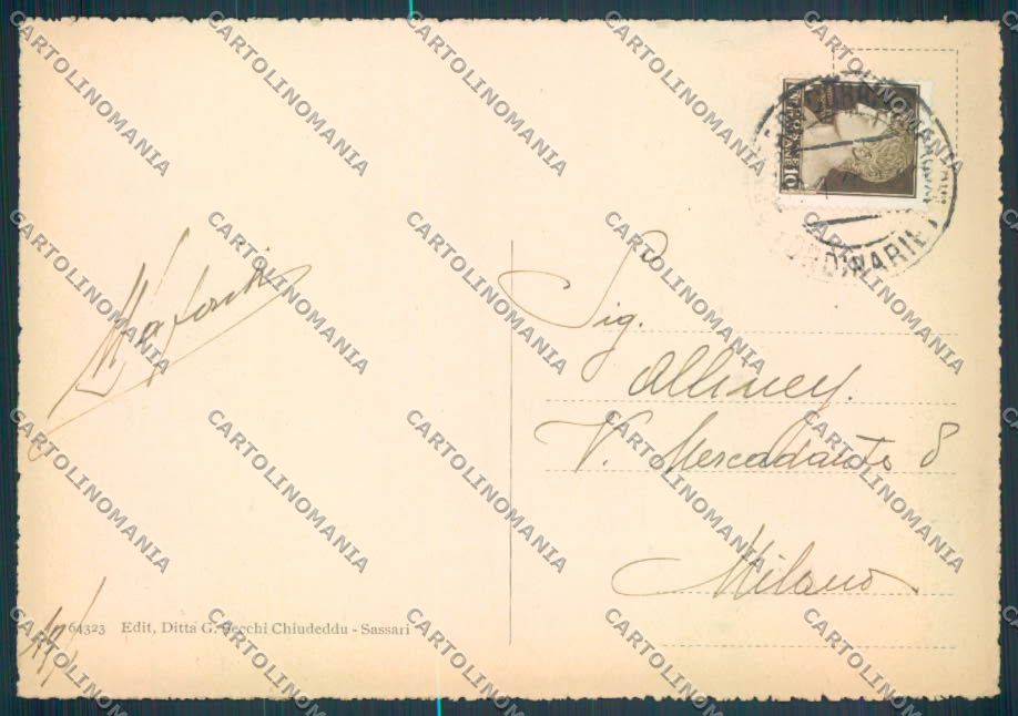Sassari Città FG cartolina ZF8230 – retro