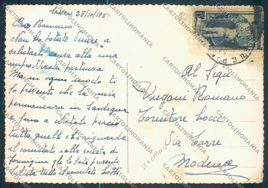 Sassari Città STRAPPINO Foto FG cartolina ZF8243 – retro