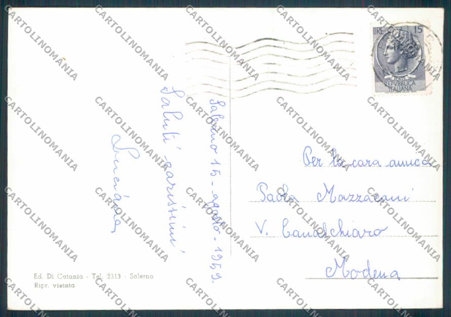 Salerno Città Foto FG cartolina ZF8264 – retro