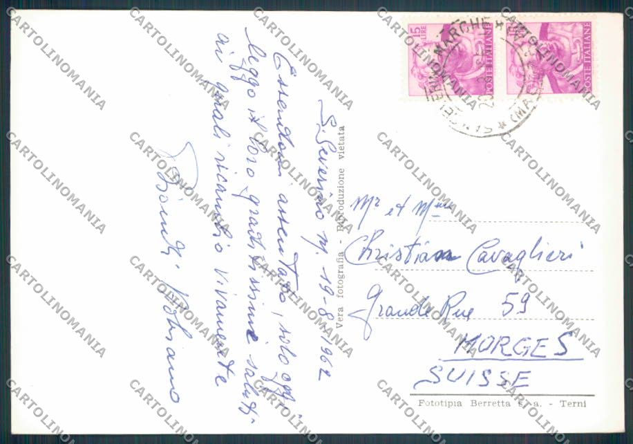 Macerata San Severino Marche Foto FG cartolina ZF8281 – retro