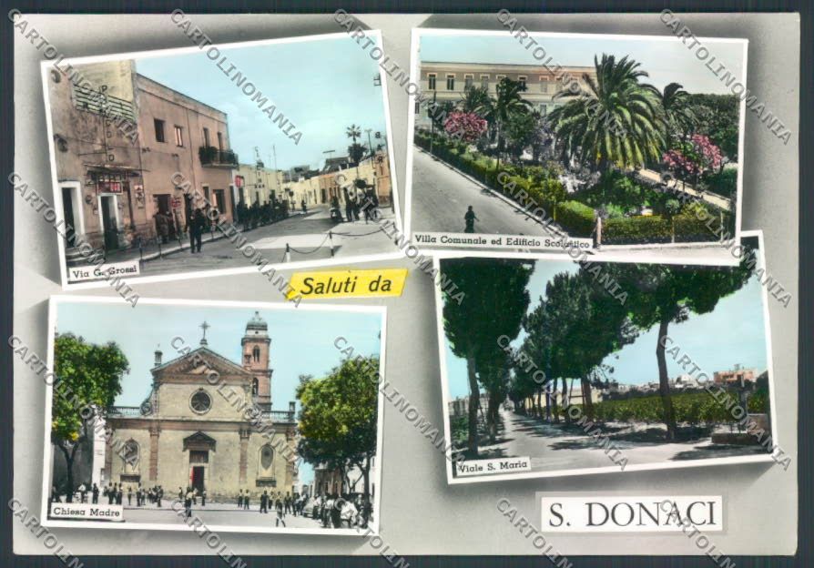 Brindisi Donaci Saluti da Foto FG cartolina ZF8296 – fronte