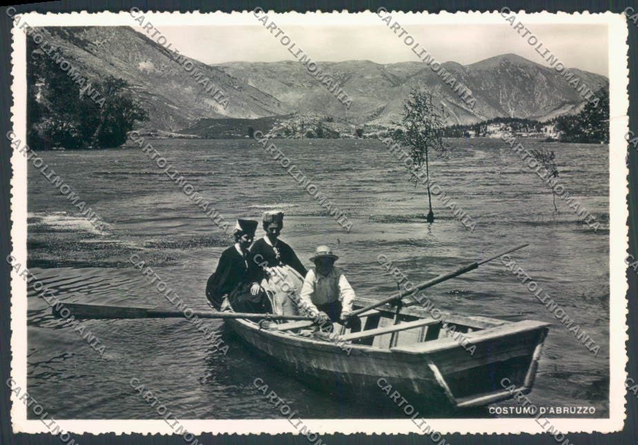 L'Aquila Scanno Barca Foto FG cartolina ZF8317 – fronte