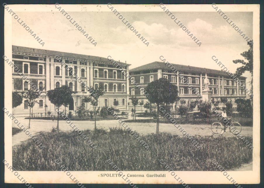 Perugia Spoleto Caserma FG cartolina ZF8327 – fronte
