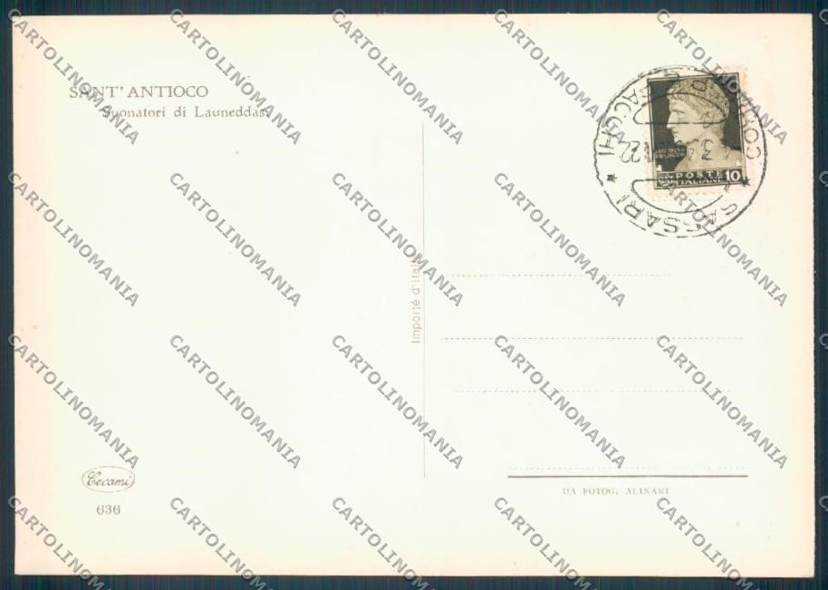 Cagliari Carbonia Sant'Antioco Costumi Sardi Foto FG cartolina ZF8353 – retro