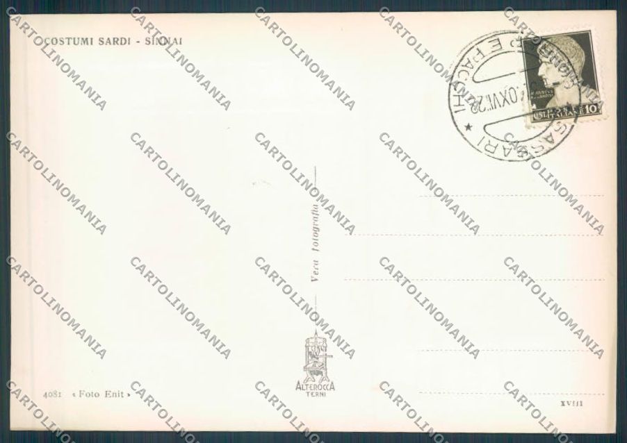 Cagliari Sinnai Costumi Sardi Foto FG cartolina ZF8356 – retro