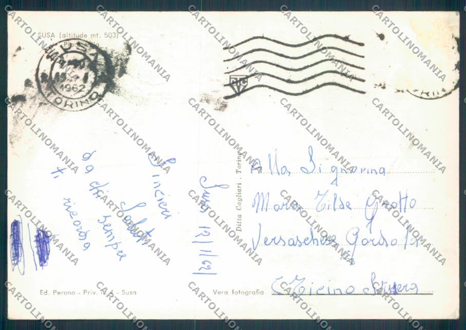 Torino Susa Foto FG cartolina ZF8374 – retro