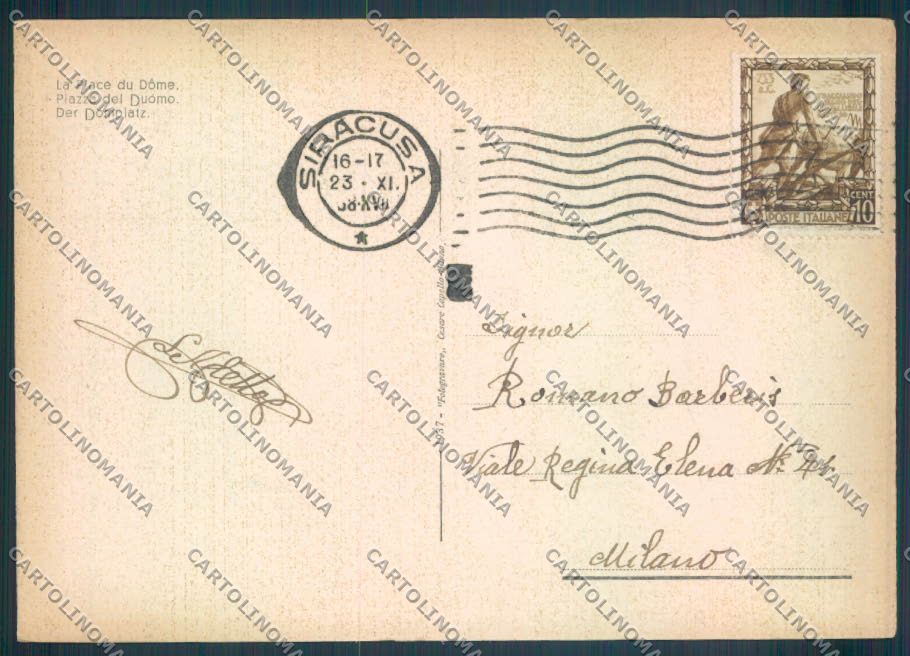 Siracusa Città FG cartolina ZF8383 – retro