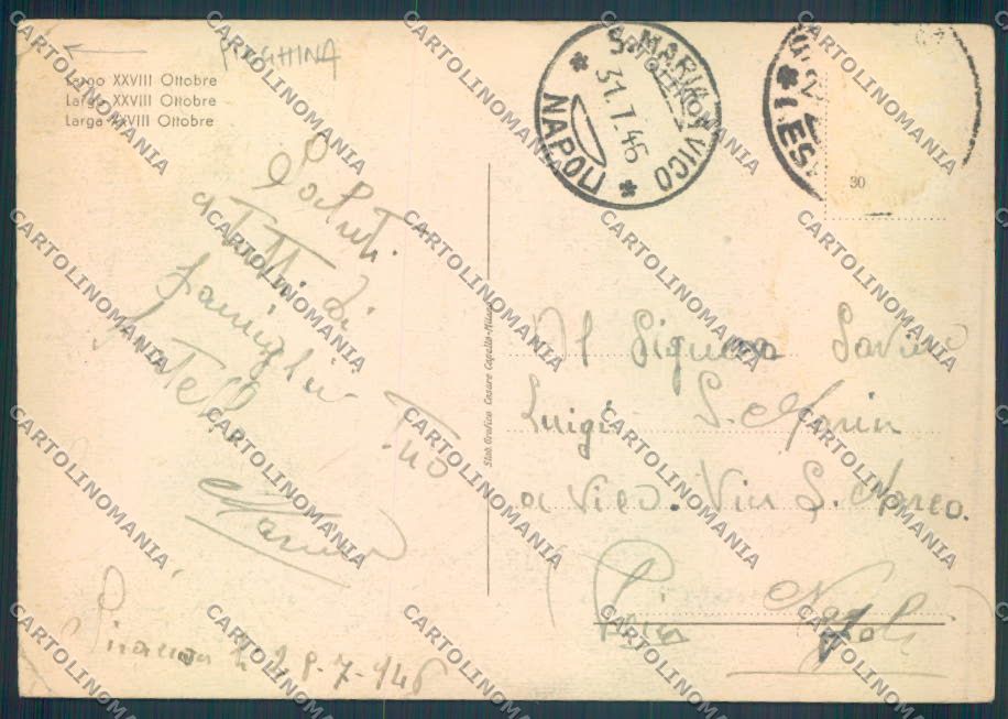 Siracusa Città PIEGHINA FG cartolina ZF8390 – retro