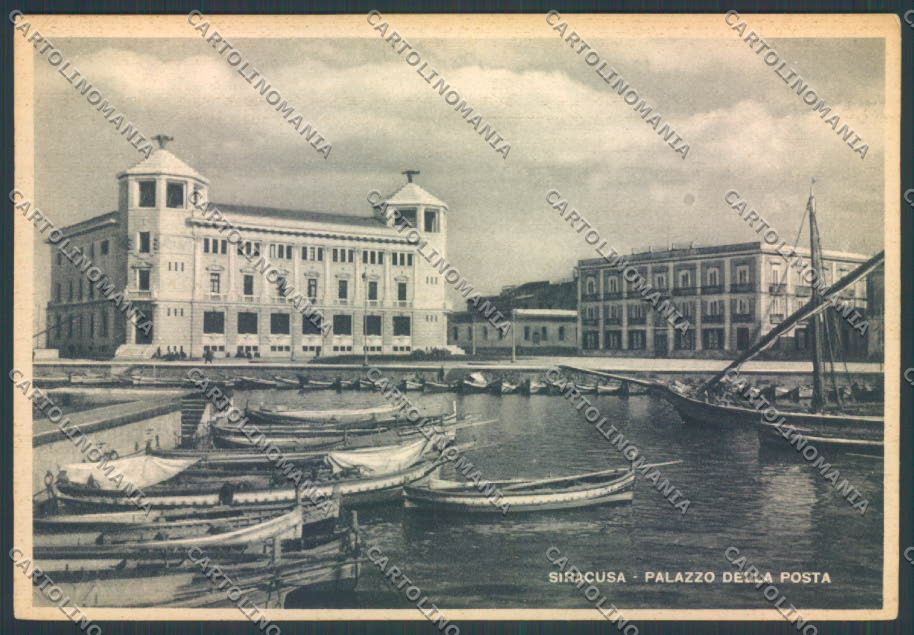 Siracusa Città Posta STRAPPINI PIEGHINE FG cartolina ZF8392 – fronte