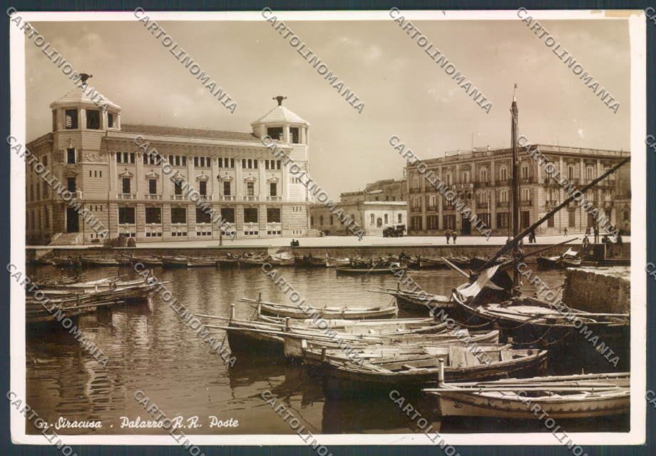 Siracusa Città Posta Barca Foto FG cartolina ZF8394 – fronte