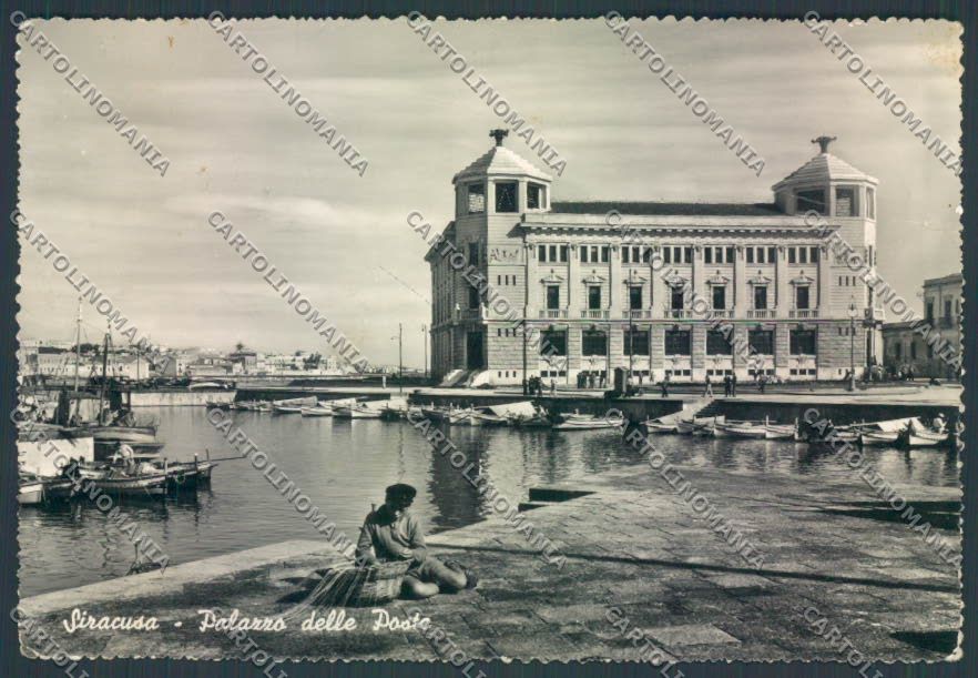 Siracusa Città Posta PIEGHE Foto FG cartolina ZF8395 – fronte