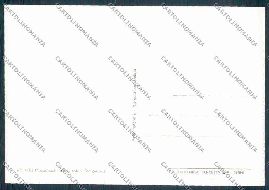 Terni Sangemini FG cartolina ZF8402 – retro