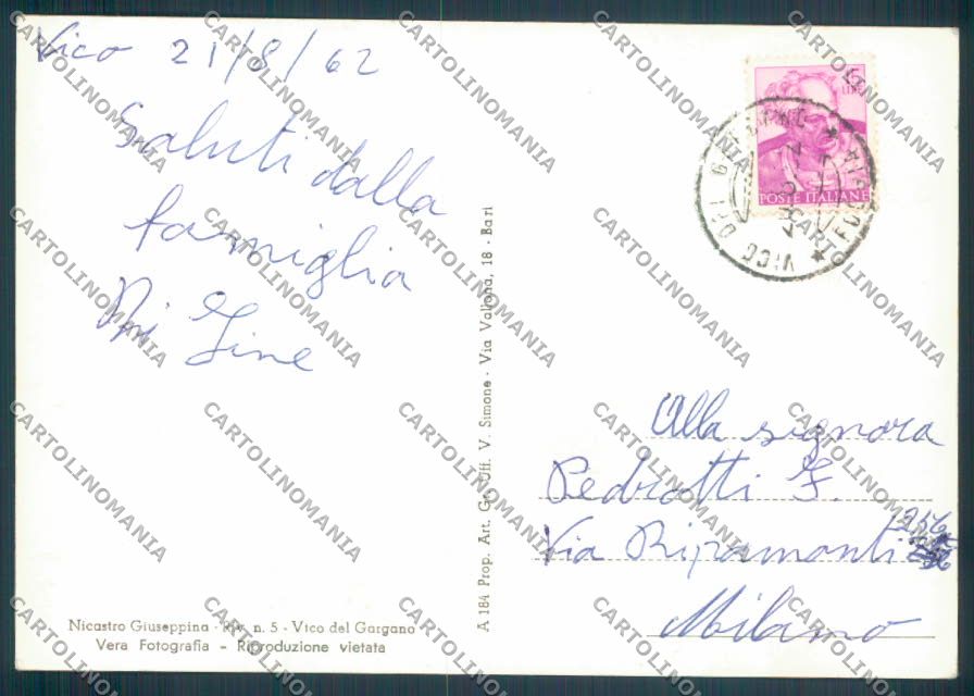 Foggia San Menaio Foto FG cartolina ZF8460 – retro