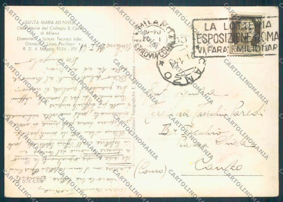 Trento Santa Maria ad Nives San Carlo Foto FG cartolina ZF8463 – retro