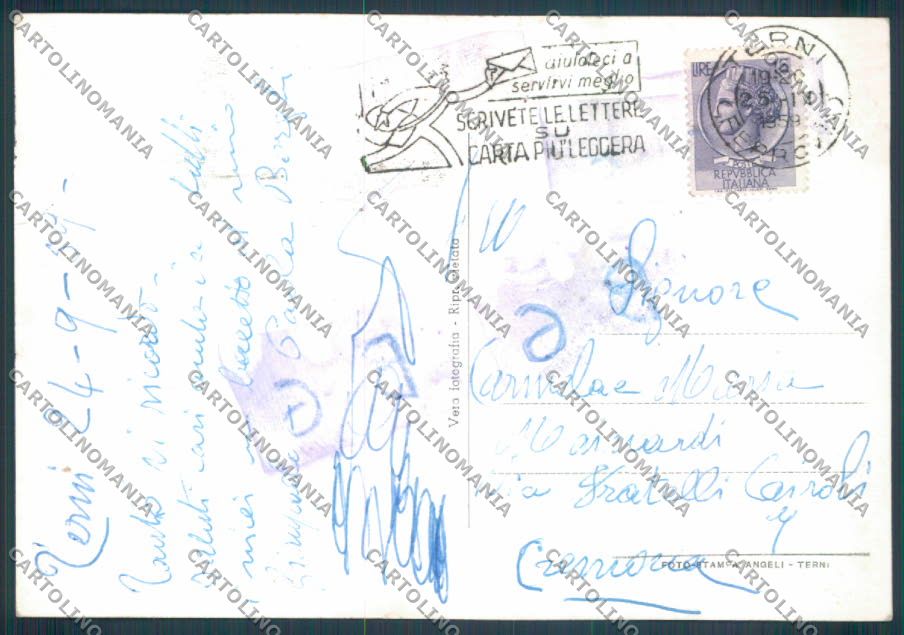 Terni Città Foto FG cartolina ZF8474 – retro