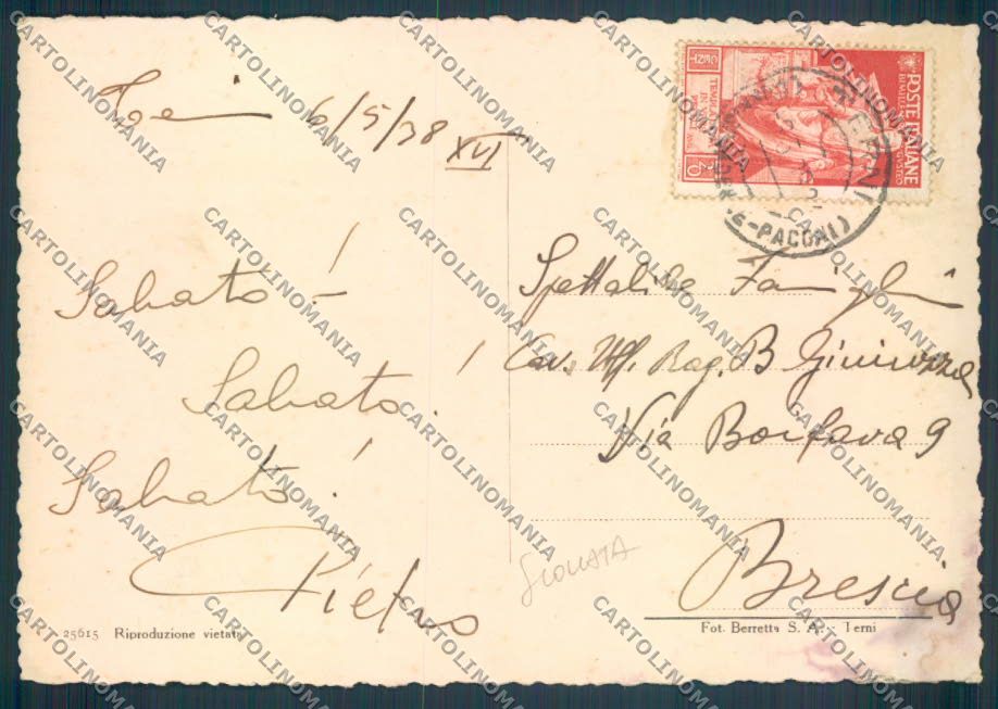 Terni Città FG cartolina ZF8484 – retro