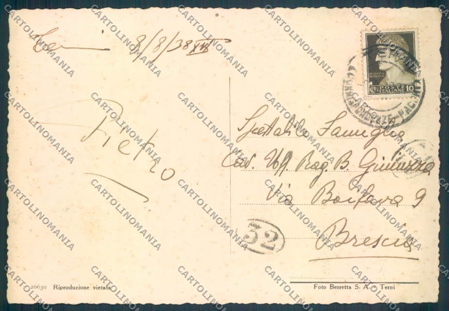 Terni Città FG cartolina ZF8494 – retro