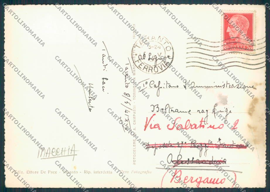 Taranto Città MACCHIA PIEGHINA Foto FG cartolina ZF8521 – retro