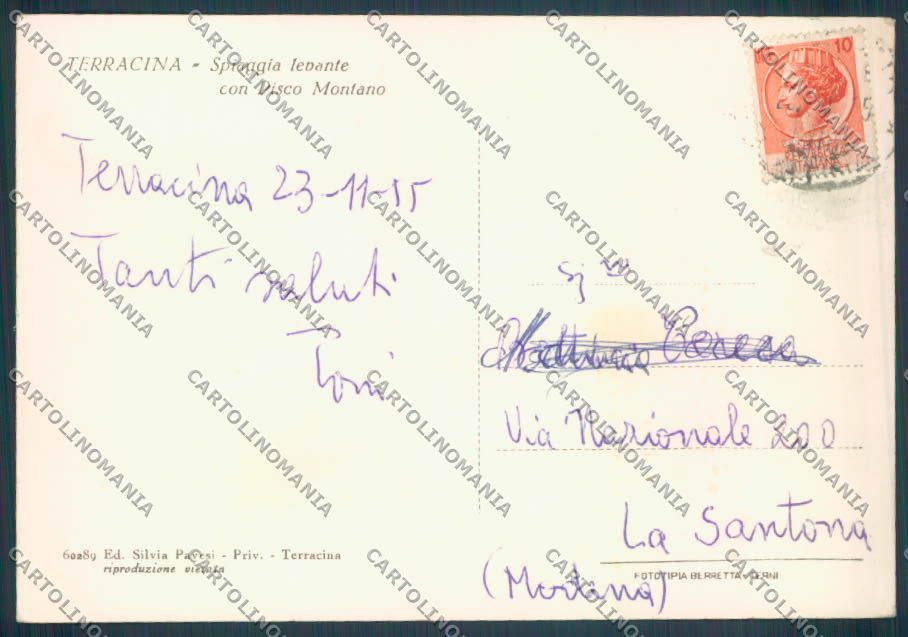 Latina Terracina Foto FG cartolina ZF8604 – retro