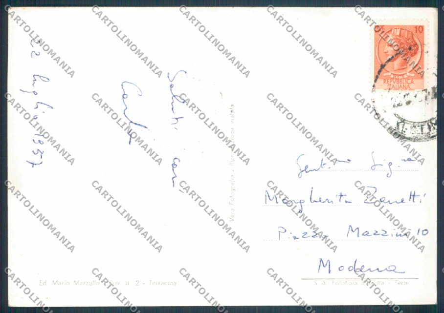 Latina Terracina Foto FG cartolina ZF8605 – retro