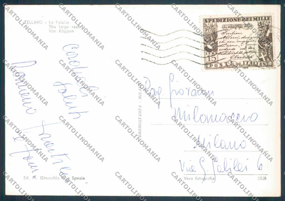 La Spezia Tellaro Foto FG cartolina ZF8631 – retro